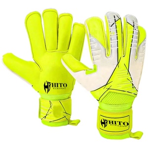 Gants de gardien de but personnalisés, best-seller, avec impression en silicone au dos et contact en latex sur le devant, sangle attachée - Product Image 1