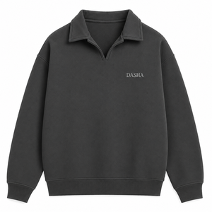 Sweat-shirt de sport personnalisé à col ras du cou et manches longues en coton 100% épais, avec logo personnalisé - Product Image 1