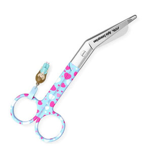 Tijeras de enfermería tipo pico de pato para uso médico, diseñadas para cortes rápidos y precisos en vendajes y apósitos. - Product Image 3