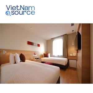 Lujo 5 estrellas CaseGoods King Bed Hotel Juegos de dormitorio Diseño moderno de alta calidad estilo conciso Hotel OEM ODM Hardwood Red Roof Inn - Product Image 3