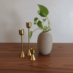 Chandelier en métal plaqué laiton doré vintage 2026, élégant pour la décoration de table de mariage et de réception - Product Image 3