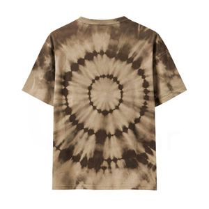 Camiseta de Punto Tie-Dye para Hombre, Manga Corta, Cuello Redondo, Estilo Casual Holgado con Estampado, Corte Regular, 100% Algodón - Product Image 2