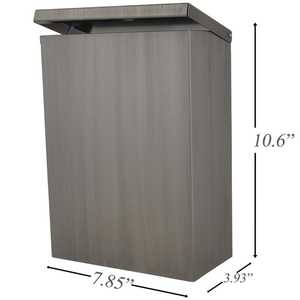 Decorative <b>Metal</b> Waste <b>Bin</b> Stylish Garbage Can for Living Room - Product Image 2
