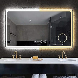 Miroir de salle de bain rectangulaire LED mural Daystar Trade avec interrupteur tactile, affichage intelligent, design de luxe rétroéclairé pour maquillage - Product Image 1