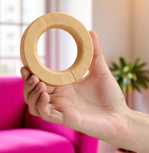 Elegant Wood Curtain <b>Ring</b> <b>Clip</b> Home Office Decorative Drapes Holders Curtain Ticback <b>Ring</b> Wholesale Price - Product Image 1