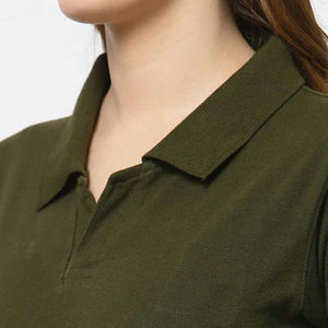 Camisas Polo Rojas para Mujer, con Botones, Estilo Urbano, para Verano, con Logotipo Personalizado, Ropa Casual Femenina, Hecha en Pakistán - Product Image 5