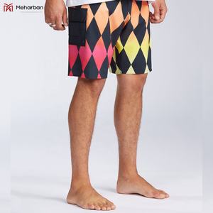 กางเกงขาสั้นผ้าฝ้ายดิบสำหรับผู้ชายกางเกงขาสั้นผ้ายืดสีเรียบแนวสตรีทแวร์ทำจากผ้าเกล็ดปลา - Product Image 5