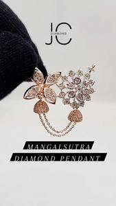 คอลเลกชันใหม่14K สีทองสองชั้นจี้ Kunda Taniya ชุดพร้อมจี้เพชรปลูกในห้องปฏิบัติการและเสน่ห์ - Product Image 6