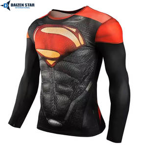 ProFit T-shirt de compression à manches longues UPF50+ pour entraînement, gym, MMA, athlètes, anti-transpiration, haut de sport - Product Image 4