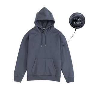เสื้อฮู้ดดี้ผู้ชายแบบปรับแต่งได้ ผลิตจากผ้าโพลีเอสเตอร์/คอตตอนผสม ระบายอากาศได้ดี พิมพ์ลายด้านหน้า ผ้าถักหนา สำหรับฤดูหนาว ป้องกันการหดตัว สีดำ ไซส์ XS ถึง 6XL ไซส์พลัส - Product Image 4