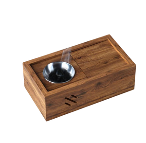 Caja Clásica de Madera para Quemador de Incienso Bakhoor con Almacenamiento Oculto - Product Image 1