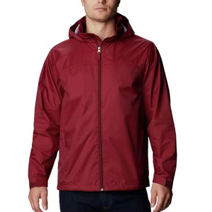 Chaqueta Cortavientos para Hombre con Capucha y Logotipo Frontal, Cómoda, de Invierno, Color Personalizado, Alta Calidad, Transpirable y de Secado Rápido - Product Image 1