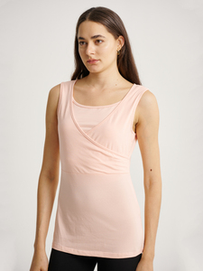 Camisola de Lactancia Rosa Bmama, Camiseta de Maternidad Modal, Chaleco de Lactancia con Soporte, para Embarazo y Posparto, Venta al Por Mayor - Product Image 5