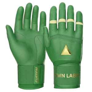 QASWA SPORTS Premium Parrot-Green Baseball Softball Batting Gloves Enhanced <b>Grip</b> <b>Control</b> Cabretta Leather Hook Loop Closure - Product Image 1