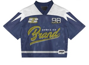Camiseta Deportiva Personalizada de Estilo Urbano para Hombre, Camiseta Deportiva de Poliéster con Bordado y Sublimación Personalizados, Camisetas de Fútbol Americano - Product Image 4