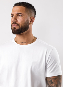 Camisetas de Lujo Personalizadas para Hombre, Camiseta de Algodón, Estilo Urbano, Cuello Redondo Acordonado, Tejido Grueso de 280 g/m² - Product Image 4