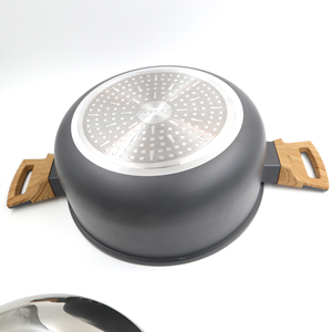 Cacerola Antiadherente Premium con Revestimiento de Granito, Cuerpo de Aluminio Duradero, Tapa de Vidrio Templado, Asas Laterales Resistentes al Calor - Product Image 3