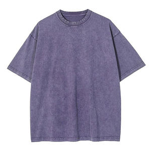 Camiseta de Hombre con Lavado Ácido, 100% Algodón, Estilo Vintage, Logotipo Personalizado, Camiseta Oversize de Hombre con Lavado Ácido, Estilo Urbano, Precio Razonable - Product Image 4