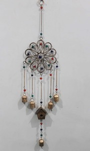 Premium Quality Flower Wind Chime with <b>Beads</b> and Bells for Wall <b>Door</b> and Garden Available for Wholesale Supply - Product Image 4