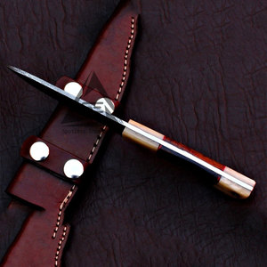 Couteaux à lame fixe en gros de haute qualité avec manche en bois, personnalisables OEM, en acier Damas inoxydable, garantie 3 ans, vente en gros à prix abordable - Product Image 5