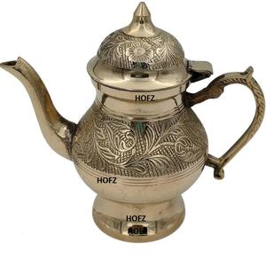 Juego de Tetera y Hervidor con Acabado de Cobre para Suministros de Hotel y Hogar, Juego de Servicio de Té y Café, Accesorios de Decoración de Mesa - Product Image 4