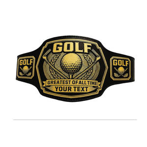 Ceinture de championnat de lutte et de boxe pour adultes, conçue sur mesure, avec plaques métalliques en alliage de zinc et laiton, couleur personnalisée, récompense sportive pour vainqueur - Product Image 1