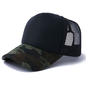 Casquette de camionneur unisexe camouflage en tissu mesh, fermeture arrière réglable, 6 panneaux, chapeau décontracté d'extérieur, style adulte printemps-été, baseball - Product Image 6
