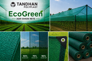 ตาข่ายบังแดด TANDHAN POLYPLAST EcoGreen สีเขียวหญ้า  แบบถัก ป้องกันรังสียูวี สำหรับการเกษตร มีหลายสีให้เลือก - Product Image 2