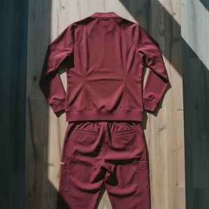 Premium High Quality Wholesale Medical Nursing Hospital Unisex Zipper <b>Scrub</b> Jacket Knitted Spandex/Polyester - Product Image 3
