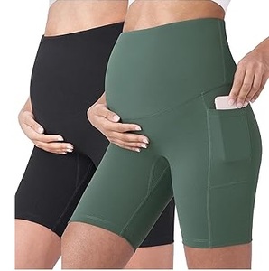 Top Trendy Biker Shorts for Women with Pockets High Waisted <b>Tummy</b> <b>Control</b> Workout Yoga Running Pregnancy Biker Shorts Breathable - Product Image 1