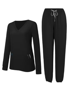 2pcs Unisex Doctor Cotton Satin Long-Sleeve Jacket Summer Solstice Hospital Use Workwear Scrubs Pockets Needle Detection - Product Image 5