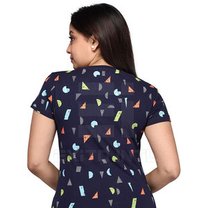 Camiseta Casual de Manga Corta para Mujer, Ecológica, Transpirable, de Secado Rápido, Estampada, 100% Poliéster, Moda de Verano - Product Image 3