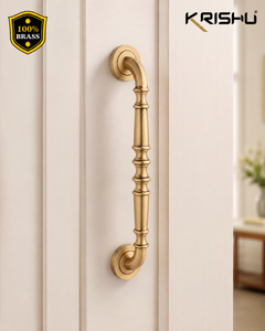 Manija de puerta principal con acabado mate cepillado estilo antiguo para puertas de entrada, interiores residenciales y herrajes arquitectónicos modernos - Product Image 4