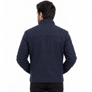 Diseño para uso casual, viajes, actividades al aire libre, ropa de abrigo cálida y cómoda para invierno, chaqueta clásica de lana para hombre, tela de lana de alta calidad. - Product Image 3