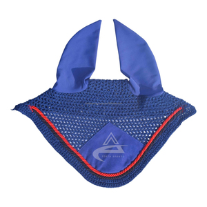 Horse wear Horse care Product Horse Ear <b>Bonnet</b> with Rope Closure Washable Custom Embroidery Logo Horse Fly <b>Bonnets</b> - Product Image 1