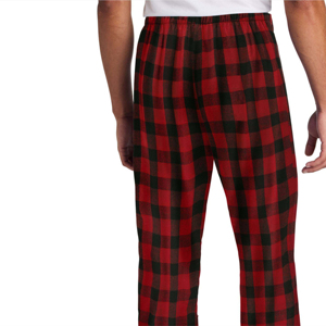 <b>Men's</b> Lightweight Nonwoven Canvas Casual <b>Flannel</b> Plaid <b>Pajama</b> Pants Customizable 100% Cotton Breathable Eco-Friendly Drawstring - Product Image 6
