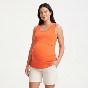 Camiseta sin mangas de maternidad para verano, chaleco de lactancia al por mayor, tops de lactancia de verano, camiseta de maternidad cómoda y transpirable - Product Image 4