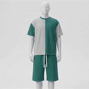 Ensemble assorti de luxe pour hommes : chemise et short – Tenue de vacances haut de gamme – Fournisseur en gros OEM ODM - Product Image 1