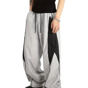 Pantalon de jogging évasé ample pour homme, style streetwear Y2K, vintage hip-hop, en Spandex/coton biologique respirant - Product Image 4