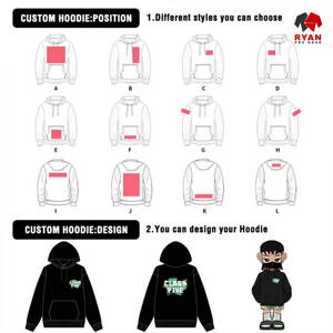 Sudadera con Capucha para Hombre Ryan Pro Gear con Logotipo Personalizado en la Parte Delantera, 100% Algodón Felpa, Transpirable, Corte Regular, Diseño OEM de Invierno - Product Image 2