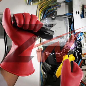 Gants isolants pour travaux électriques haute tension, écologiques, durables, longueur coude, anti-choc électrique, isolés 20 kV - Product Image 6