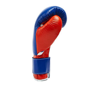 Gants de boxe en cuir rouge et bleu, longueur poignet, style uni, pour entraînement sportif, utilisables en toutes saisons - Product Image 4