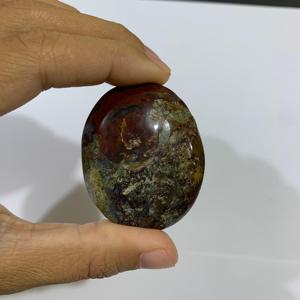 หินคริสตัลมอสอาเกตหลากสีธรรมชาติ 35x45x15 มม. หินบำบัดขัดเงา - Product Image 4