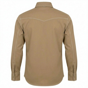 2026 High Quality Men's <b>Flame</b> Resistant Cotton Rip-Stop Breathable Western <b>Shirt</b>-Triple Stitched Heavy Duty Welding <b>Shirt</b> Custom - Product Image 2