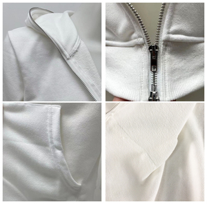 Full Zip up <b>Face</b> Hood Washed <b>Men</b> Heavy Soft Hoodies Custom Embroidery Premium Hoodie Organic Cotton <b>Masked</b> Hoodies - Product Image 6
