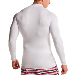 High Quality Custom Logo <b>Compression</b> Wear <b>Men's</b> Long Sleeve Heat-Transfer Printed Breathable Anti-UV UPF50 MMA Rash Guard <b>for</b> - Product Image 4
