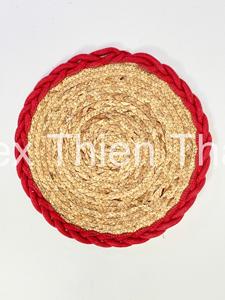 Manteles Individuales Redondos Trenzados de Fibra Natural, Decoración de Mesa Hecha a Mano, Juego de Manteles Individuales Redondos Trenzados Bohemios, Decoración del Hogar Hecha a Mano, Estilo Rústico - Product Image 2
