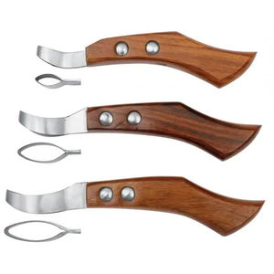 Couteau à sabots en acier Damas de qualité supérieure, outil de fermeur pour le taillage des sabots, lame artisanale, outils vétérinaires, OEM, marque privée - Product Image 2