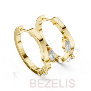 Impresionantes Pendientes de Diamantes Cultivados en Laboratorio para Uso Diario, Joyería Fina Ética Certificada, Oro de 14K Premium - Product Image 3