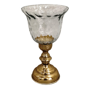 Porte-bougie créatif en métal et verre de forme spéciale, décoration unique pour mariage, fête et festival, support de bougie au design unique - Product Image 3